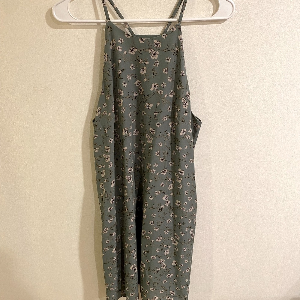 Floral sundress with racer back. Size medium